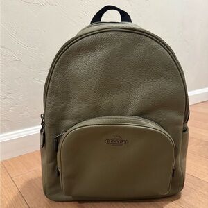 Coach Olive Pebble Leather Backpack